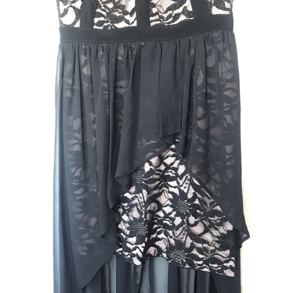 Morgan & Co. overlay high low dress - Picture 5 of 13